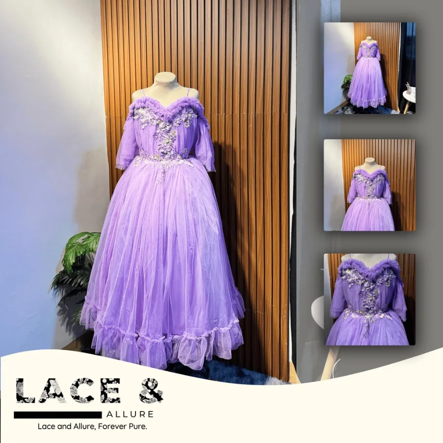 Boho Soft Tulle Ball Gown for Kids