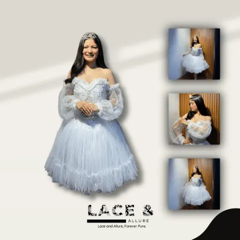 Boho Soft Tulle Cocktail Gown