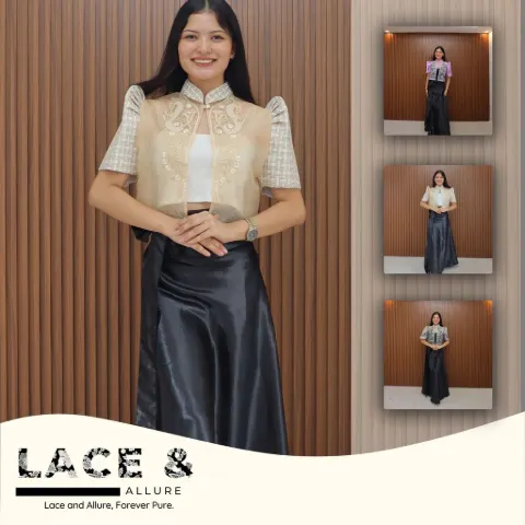 Lace & Allure Wrap Around Silk Skirt for Women's Wear Bottom Fashion Accessory