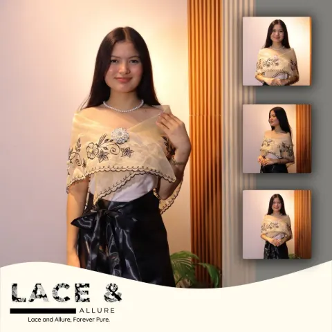 Modern Filipiniana Alampay Shawl Top