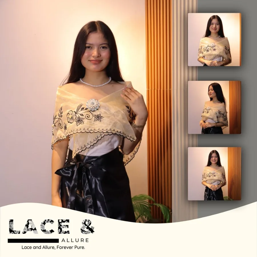 Modern Filipiniana Alampay Shawl Top