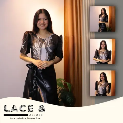 Modern Filipiniana Bolero with Painting (Mestiza Sleeve)