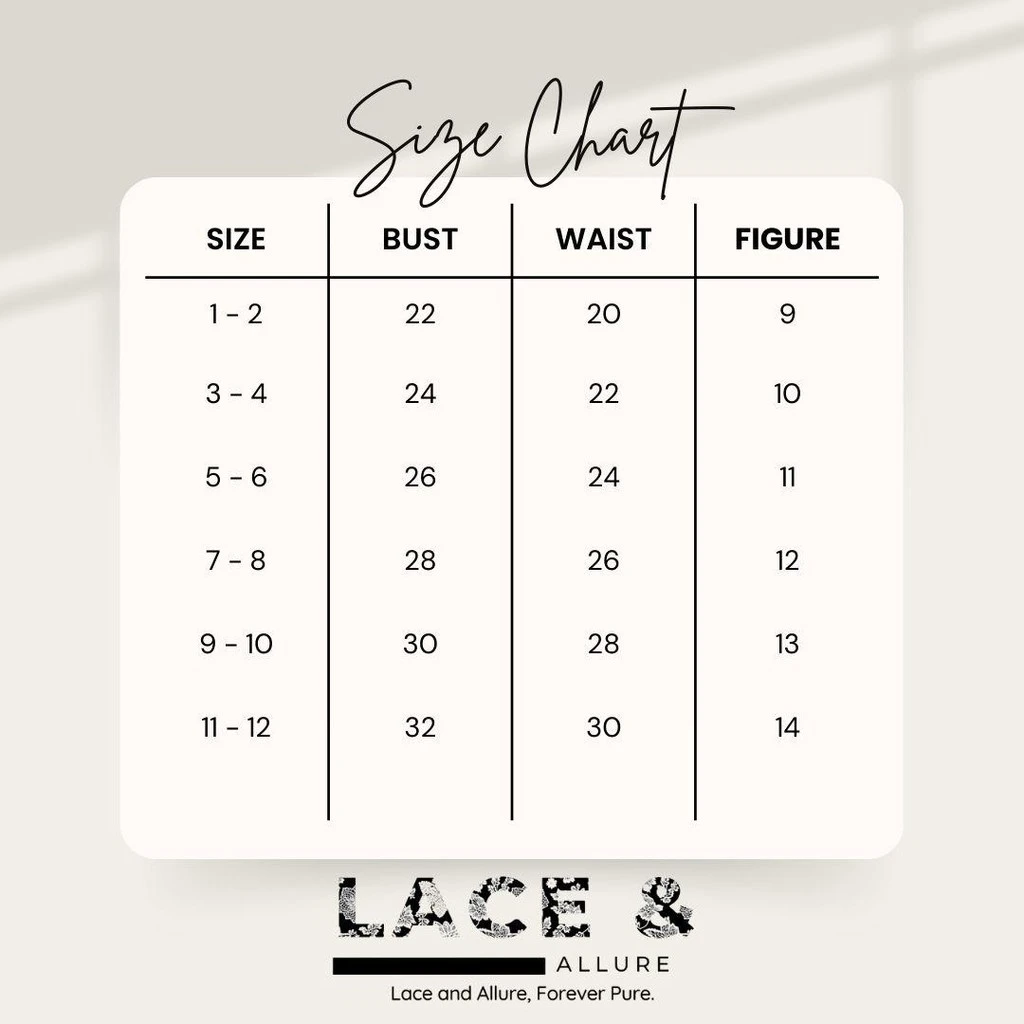 Official size chart for Kids Australia/Argentina/Panama/El Salvador National Costume Gown | United Nations Costume for Girls