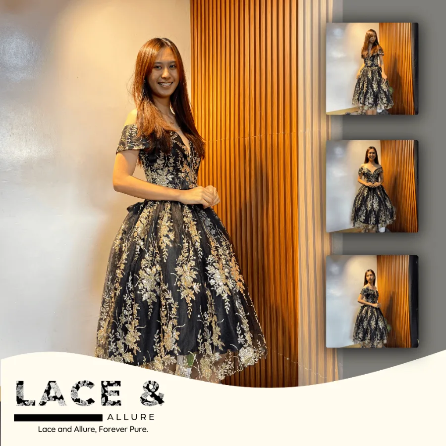 Stonelace Cocktail Gown Elegant Dress for Various Events